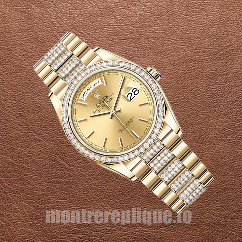 Rolex Day-Date Pour des hommes m128348rbr-0027 36mm Ton d'or Automatique - Image 3