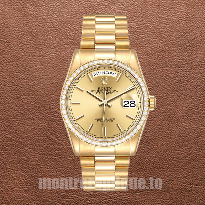Rolex Day-Date 36mm Pour des hommes m128348rbr-0026 Cadran Champagne - Image 2