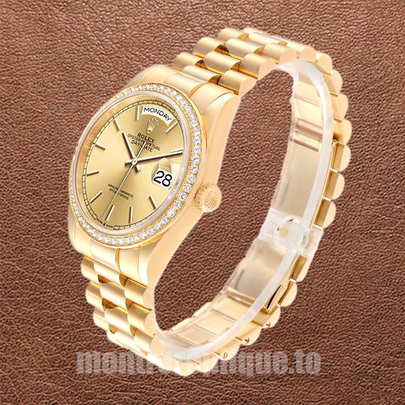 Rolex Day-Date 36mm Pour des hommes m128348rbr-0026 Cadran Champagne - Image 3