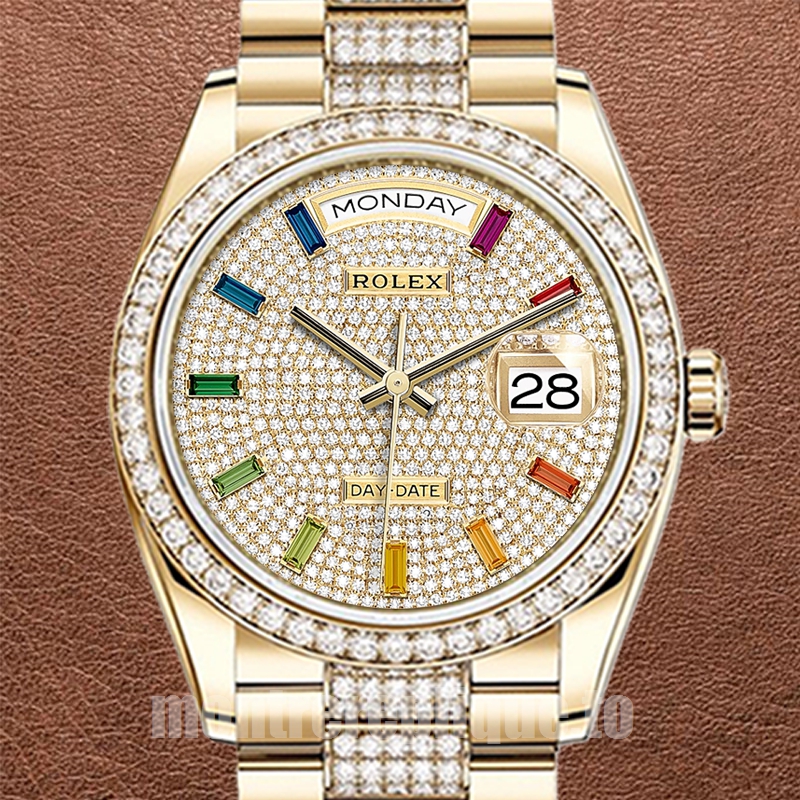 Rolex Day-Date 36mm m128348rbr-0031 Pour des hommes Président Bracelet Regardez