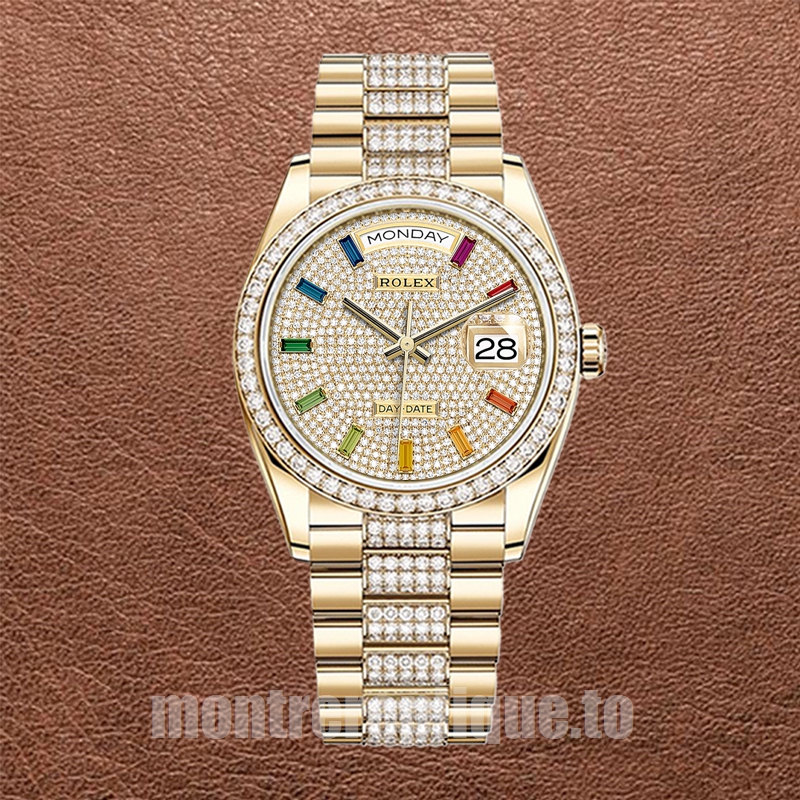 Rolex Day-Date 36mm m128348rbr-0031 Pour des hommes Président Bracelet Regardez - Image 2