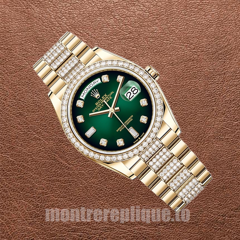 Rolex Day-Date 36mm Pour des hommes m128348rbr-0036 Cadran vert - Image 3