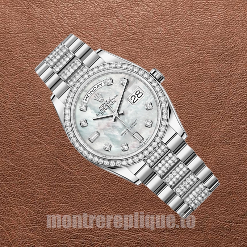 Rolex Day-Date 36mm m128349rbr-0014 Pour des hommes Argenté - Image 3