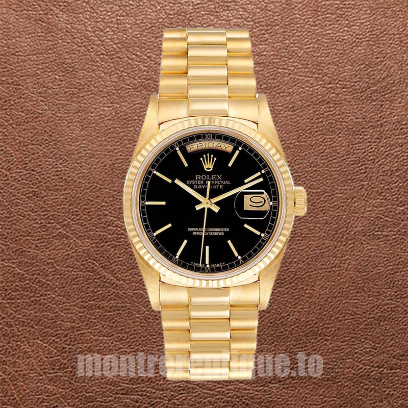 Rolex Day-Date Pour des hommes 36mm 18038 Cadran noir Automatique - Image 2