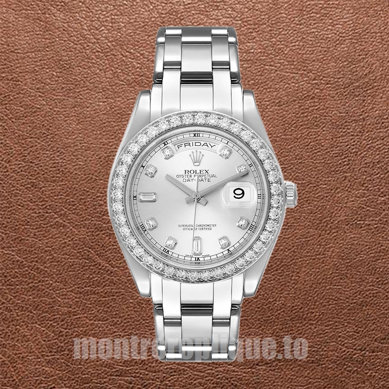 Rolex Pearlmaster 36mm Unisexe 18946 Automatique Argenté - Image 2