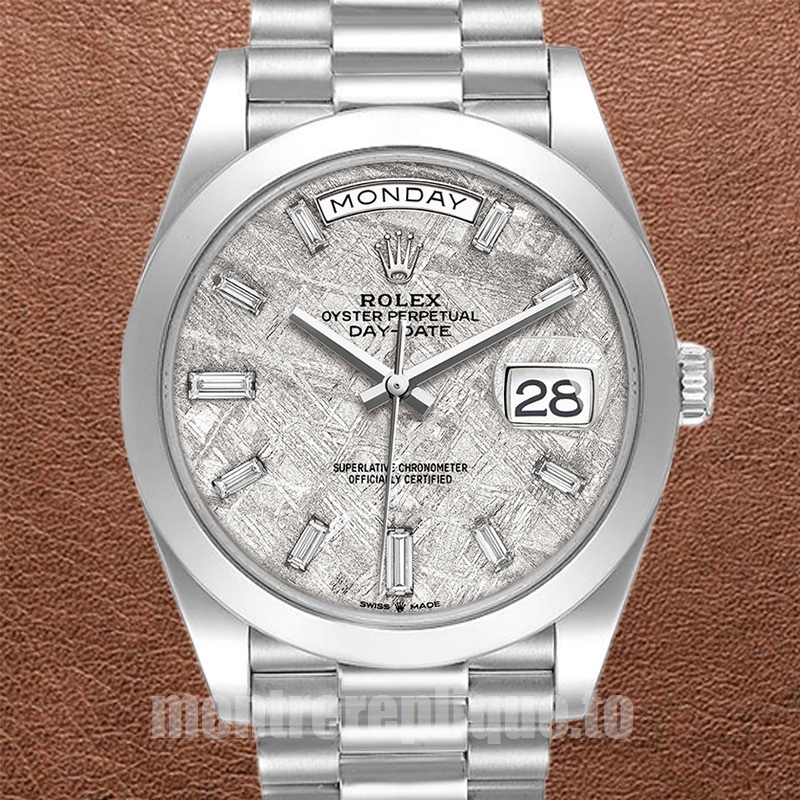 Rolex Day-Date Pour des hommes 40mm 228206 Cadran Météorite