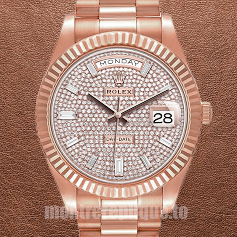 Rolex Day-Date m228235-0036 41mm Pour des hommes Cadran pavé de diamants Président Bracelet