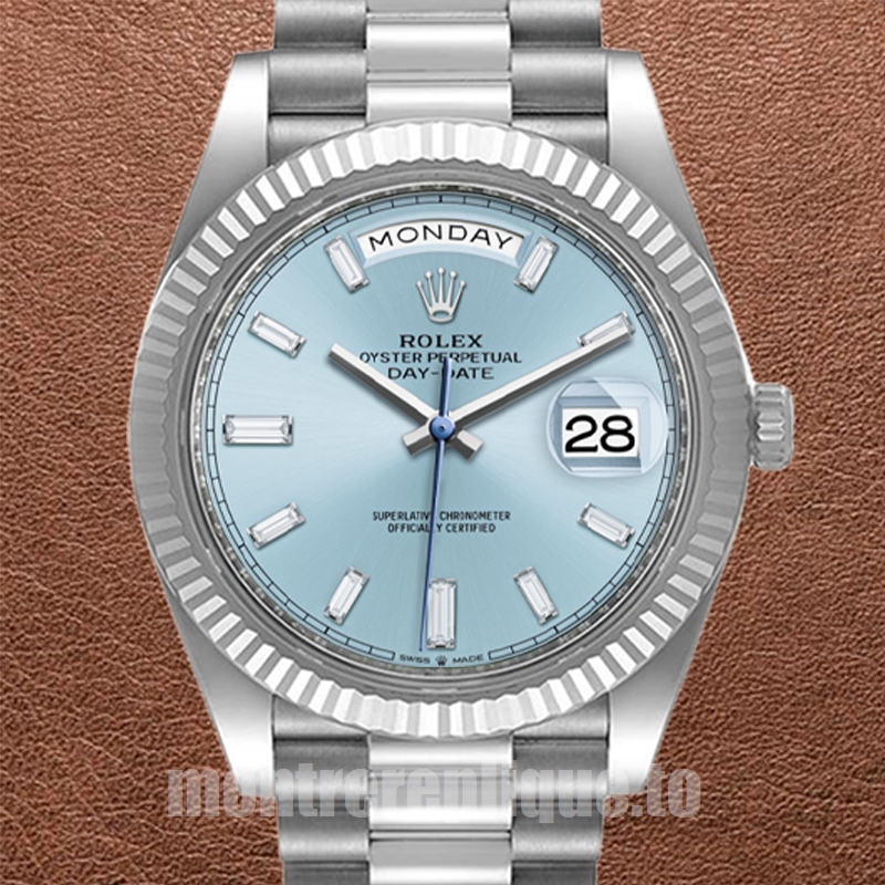 Rolex Day-Date 41mm m228236-0006 Pour des hommes Cadran bleu Automatique