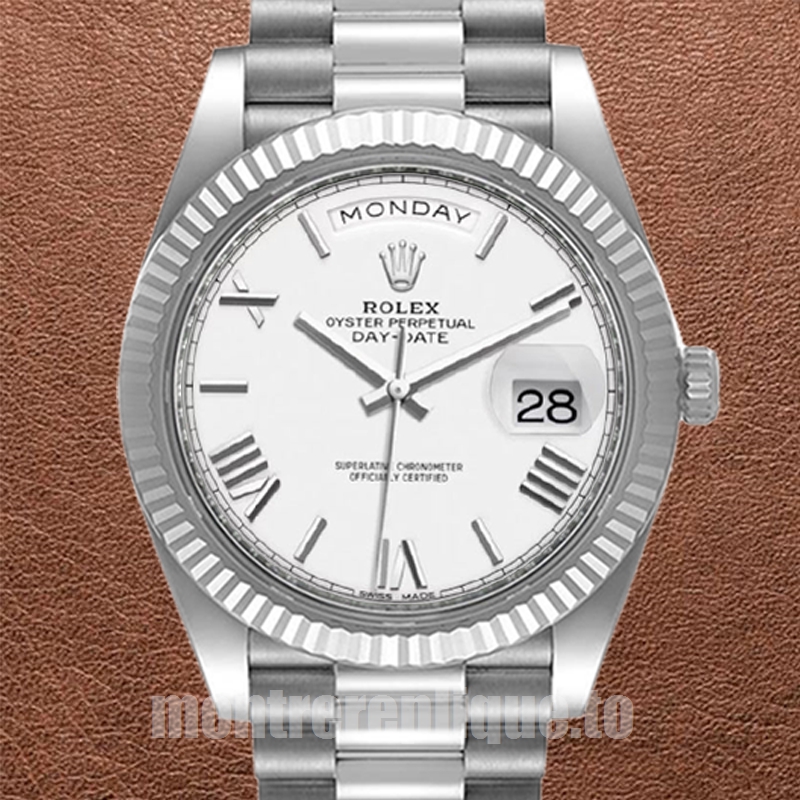 Rolex Day-Date m228236-0010 Pour des hommes 41mm Président Bracelet Argenté