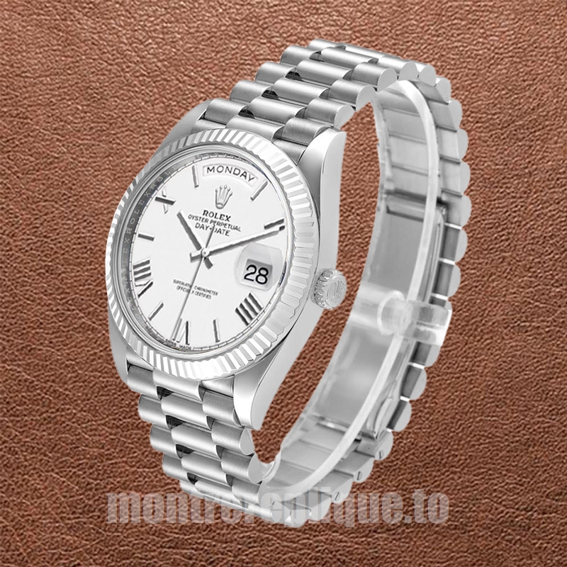 Rolex Day-Date m228236-0010 Pour des hommes 41mm Président Bracelet Argenté - Image 3