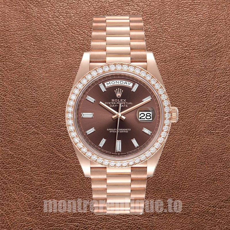 Rolex Day-Date m228345rbr-0006 Pour des hommes 41mm Cadran marron - Image 2