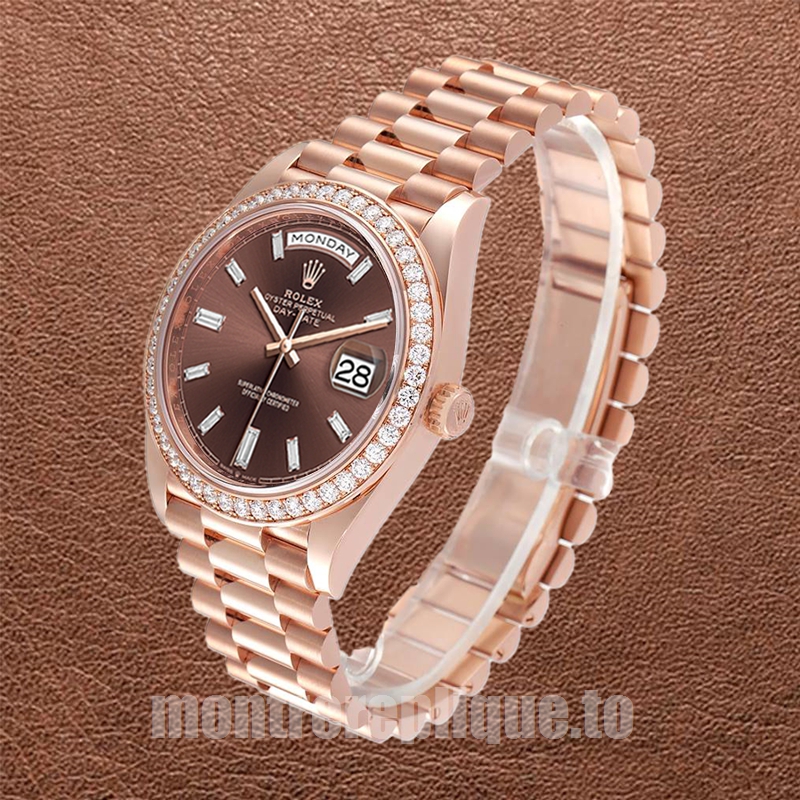 Rolex Day-Date m228345rbr-0006 Pour des hommes 41mm Cadran marron - Image 3