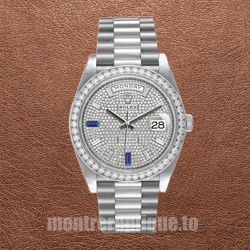 Rolex Day-Date 41mm m228349rbr-0036 Pour des hommes Argenté - Image 2
