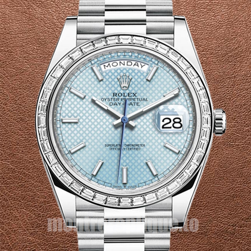 Rolex Day-Date 41mm 228396 Pour des hommes Cadran bleu
