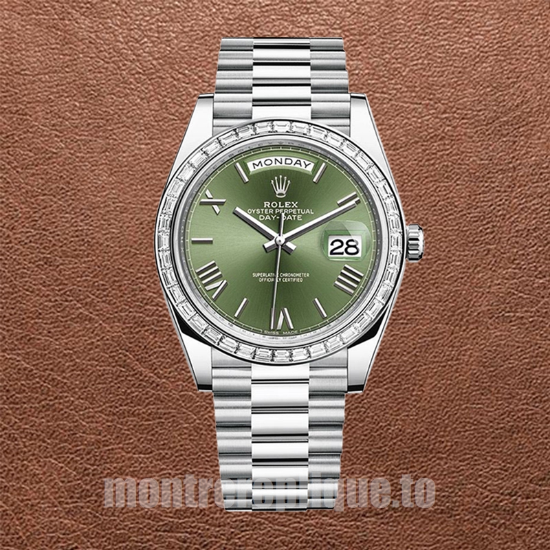 Rolex Day-Date Pour des hommes m228396tbr-0020 41mm Argenté Président Bracelet - Image 2