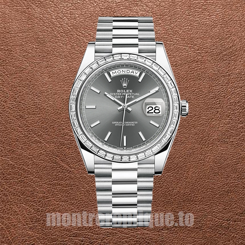 Rolex Day-Date m228396tbr-0031 Pour des hommes 41mm Président Bracelet Cadran gris - Image 2
