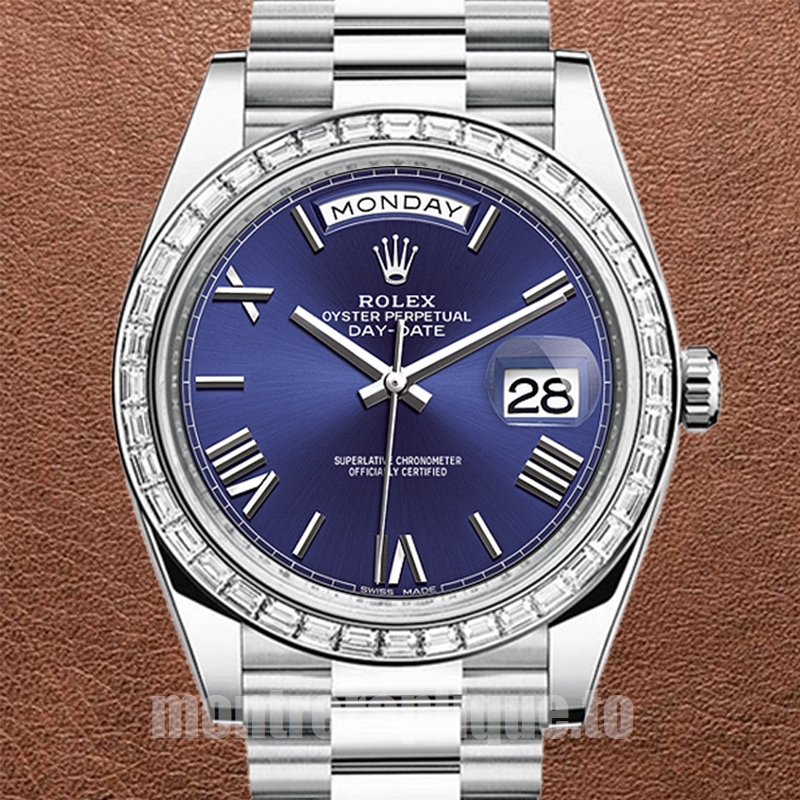 Rolex Day-Date 41mm Pour des hommes m228396tbr-0026 Argenté