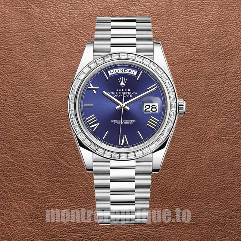 Rolex Day-Date 41mm Pour des hommes m228396tbr-0026 Argenté - Image 2