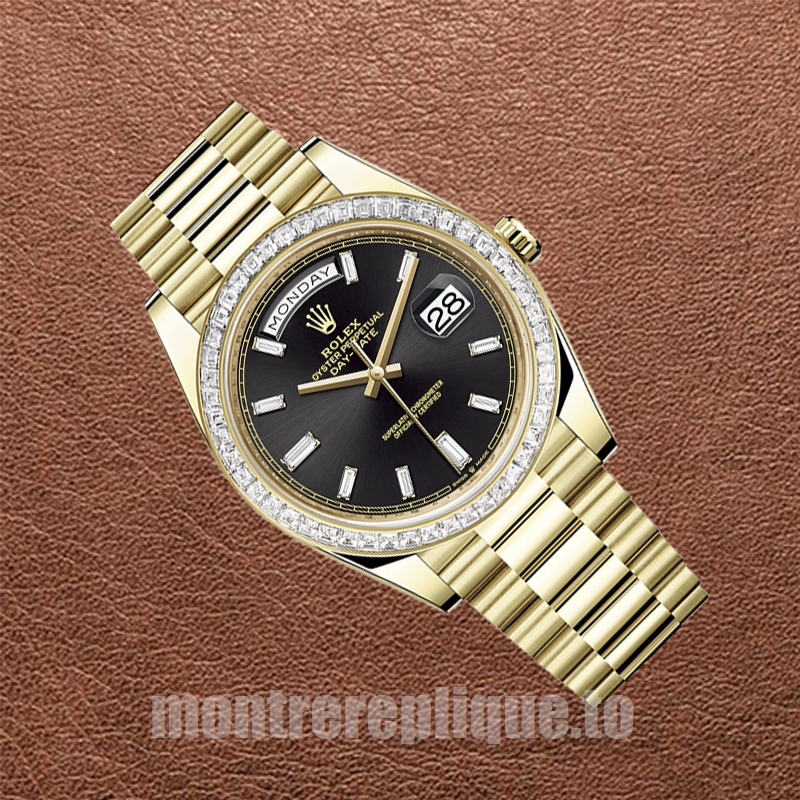 Rolex Day-Date m228398tbr-0001 Pour des hommes 41mm Cadran noir - Image 3