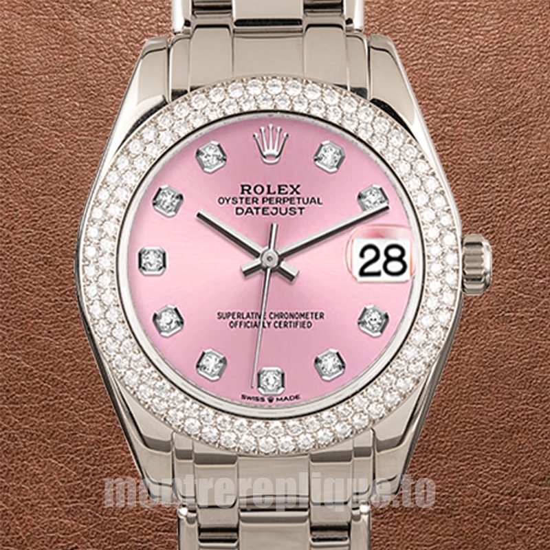 Rolex Pearlmaster 31mm 81339 Unisexe Cadran rose