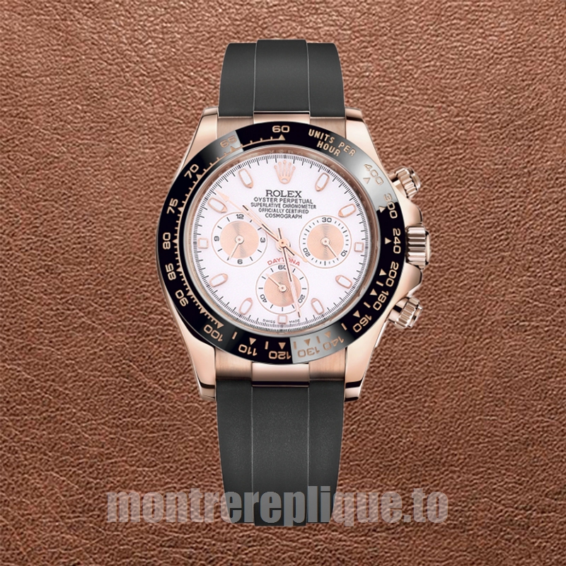 Rolex Daytona 40mm 116515 Pour des hommes Cadran blanc Élastique - Image 2