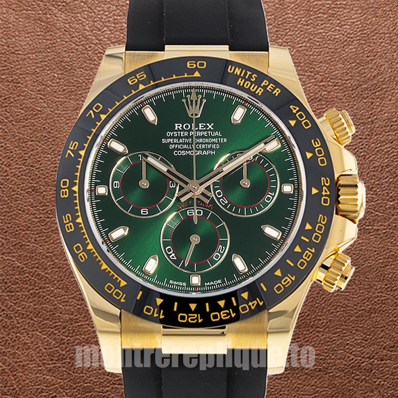 Rolex Daytona 40mm Pour des hommes 116518 Élastique Ton d'or