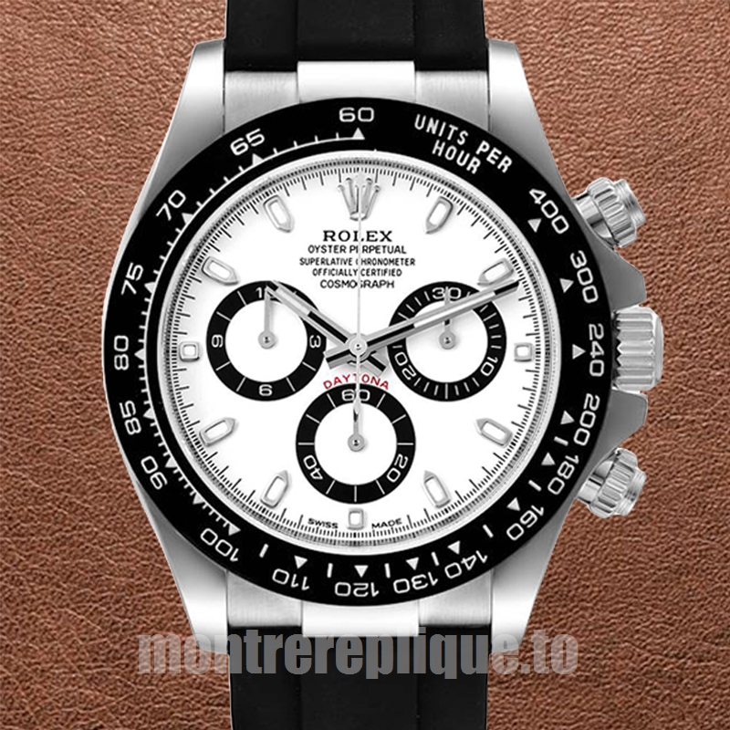 Rolex Daytona 116519 40mm Pour des hommes Élastique Argenté
