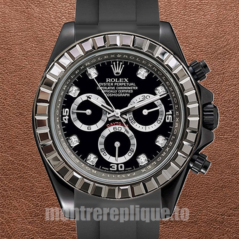 Rolex Daytona Pour des hommes 116589 40mm Ton noir