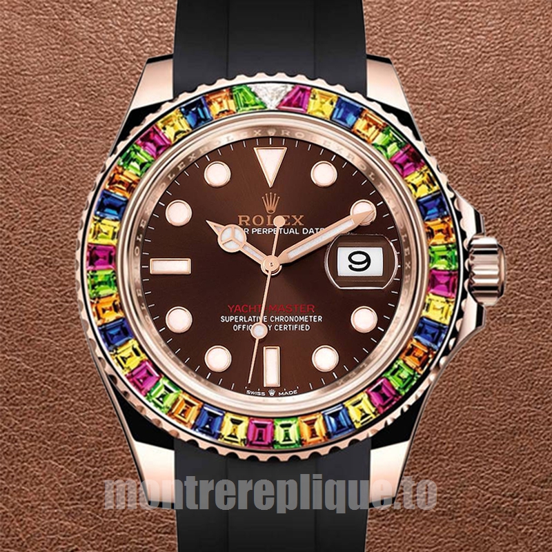 Rolex Yacht-Master Pour des hommes 116695 41mm Doré rose Regardez