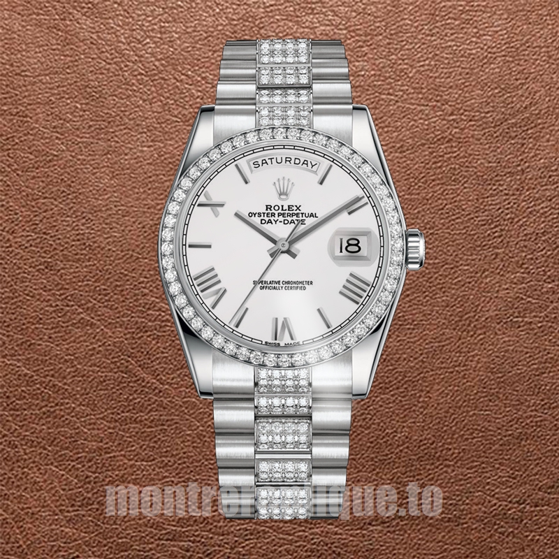 Rolex Day-Date 36mm Pour des hommes 118346 Argenté Automatique - Image 2