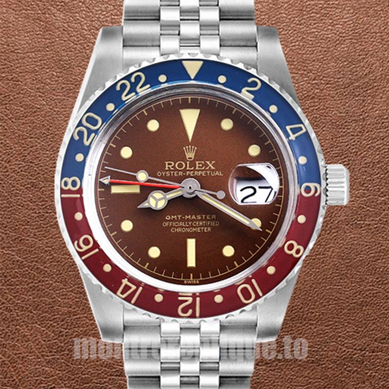 Rolex GMT-Master 6542 Pour des hommes 40mm Automatique Argenté